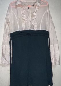 Elegant Two-Tone Dress