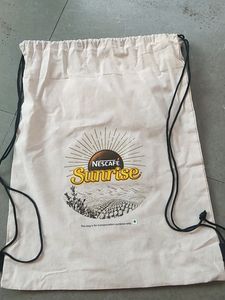 Cotton Drawstring Bagpack Combo