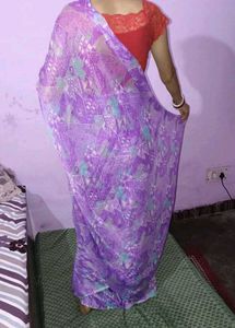 Elegant Purple Saree