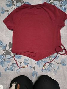 Santa Monica Graphic Crop Tee