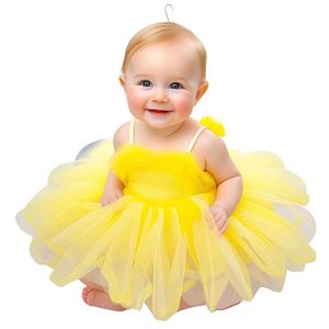 Bright Yellow Princess TuTu Dress