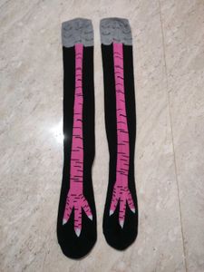 Funky Chicken Leg Socks Knee High