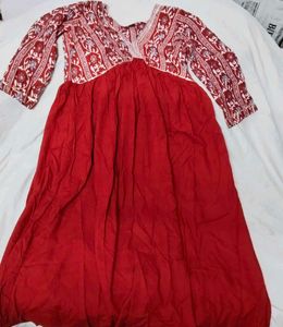 Alia Cut V- Neck Kurta Dress
