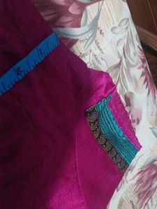 Pink Sari Blouse Stiched Size-36