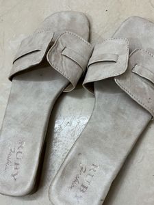 Stylish Beige Slides