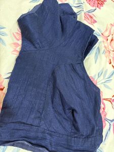 Elegant Teal Saree with Blouse(36in)