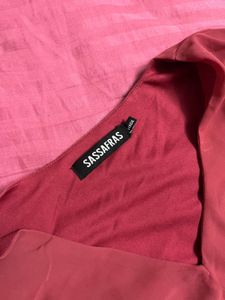 Dusty Pink Bell Sleeve Dress