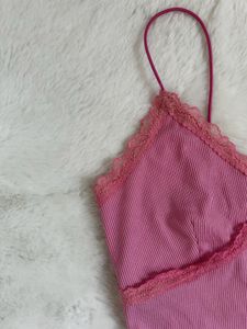 Lace Trimmed Cami Top