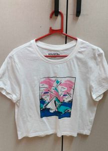 White Crop Top