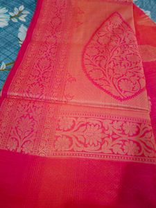 Hot Pink Silk Saree