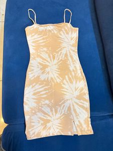 Tie-Dye Bodycon Mini Dress