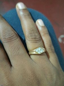 Panchaloham White Stone Finger Ring