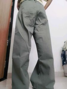 Olive Green Wide Leg Pants