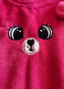 Cute Pink Bear Sweatshirt