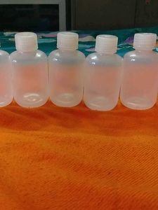 Small Empty Plastic Bottles (Lot of 6)