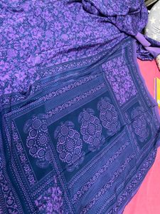 Purple Saree
