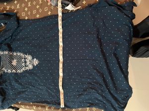 Elegant Navy Blue Kurta Set