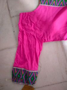Gol Kurti Reyon &amp; Cotton Fabric