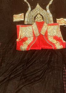 Embroidered Lehenga Material