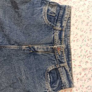 Vintage Blue parallel Denim Jeans