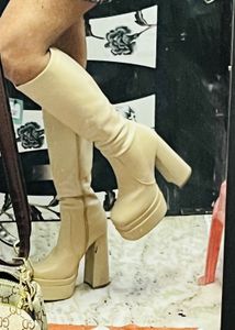 Platform Knee High Boots