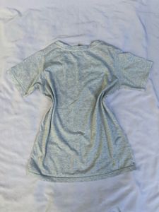 Gray Graphic Print Tee