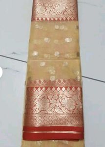 Festive Wear Peach Pink Mix Color Very Pretty Sare