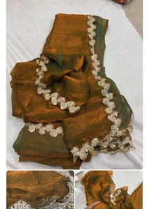 Lavender Organza Dupatta