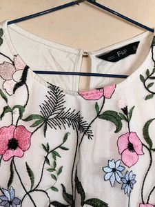 Floral Embroidered Top