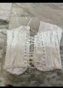 Elegant White Corset Top
