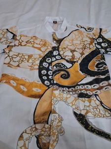 Octopus Print Shirt, medium size