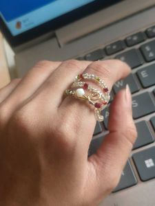 Y2K Beaded Statement Ring