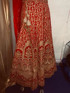 Beautifull Bridal Lenga With Belt 3pcs Set