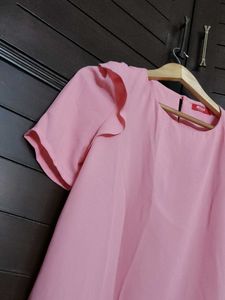 Women Pink Layered Half Sleeve
