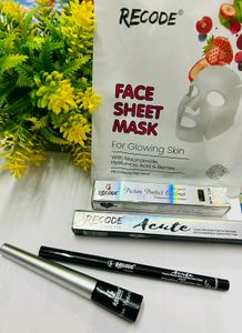 Sale Price❗Recode Combo Eyeliner+Kajal + Sheetma