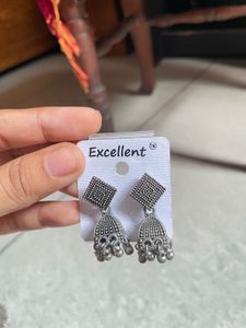 Trio of 3 set oxidised earrings