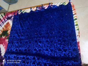 Brand New Royal Blue Colour Velvet Stole/dupatta