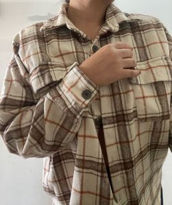 🌈Oversized Check Flannel Shirt 🩷