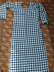 Black &amp; White Gingham Dress