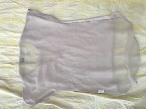 Sheer back tee shirt top