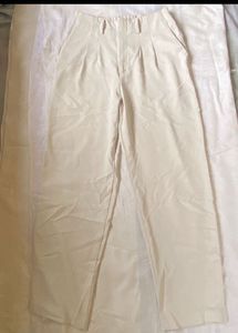 Cream Formal Pants