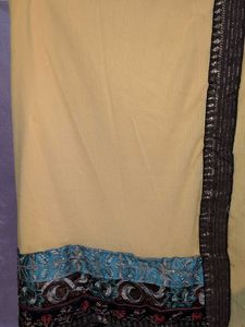 2 Elegant Green And Yellow Saree