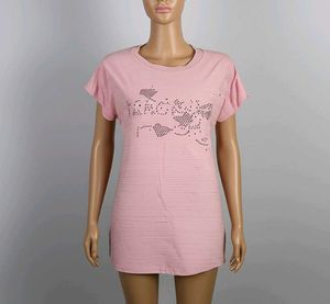 Cute Pink Striped Tee