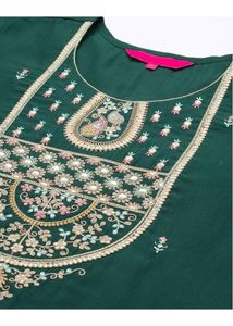 Emerald Green Embroidered Salwar Suit