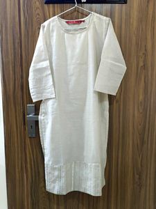 Beige Colour Women Kurta-House of Pataudi