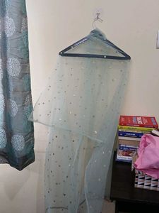 Sparkling Light Blue Dupatta
