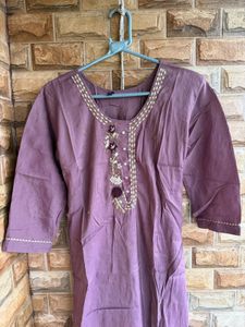 Elegant Purple Kurta