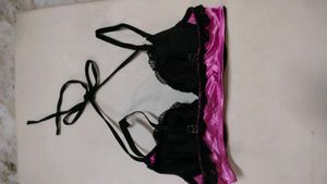 Pink &amp; Black Bra