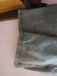 Gray Denim Pants