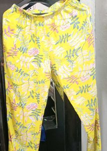 Trendy Women Yellow Floral Print Cord Set